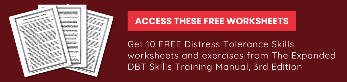 Free Excerpt From The Expanded Dbt Skills Training Manual 3Rd Edition Sq Header