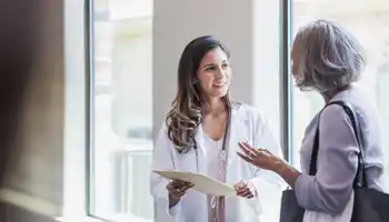 Female Patient Asks Doctor A Question